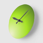 Grüne Schattierungen von Limonen Runde Wanduhr (Winkel)