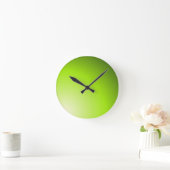 Grüne Schattierungen von Limonen Runde Wanduhr (Zuhause)