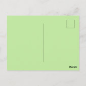 Grüne Scheiben Save the Date, Postkarte (Rückseite)