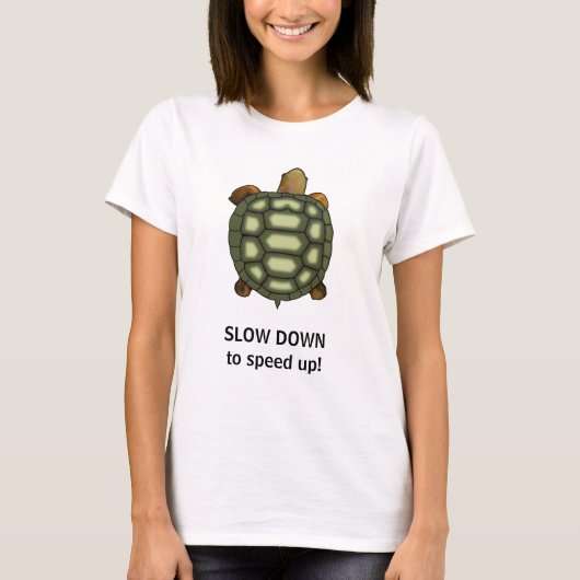Grüne Schildkröte mit bearbeitbarem Text T-Shirt (Vorderseite)