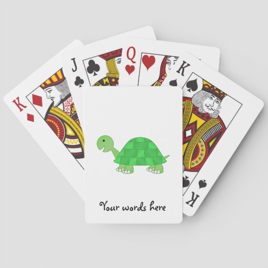 Grüne Schildkröte Spielkarten (Rückseite)