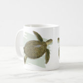 Grüne Schildkröte-Tasse Kaffeetasse (Vorderseite Links)