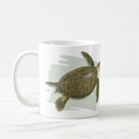Grüne Schildkröte-Tasse Kaffeetasse (Links)