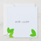 Grüne Schildkröte zum Geburtstag Einladung (Rückseite)