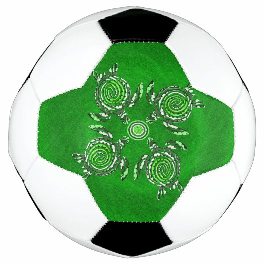 Grüne Schildkröten Kunst, Fußball (Vorderseite)