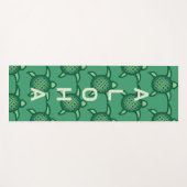 Grüne Schildkröten mit Aloha Yogamatte (Vorderseite (Horizontal))