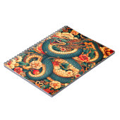 Grüne Schlange Blume Notizblock (Linke Seite)