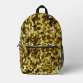 Grüne Schlange digitale Camouflage futuristisch Bedruckter Rucksack (Vorderseite)