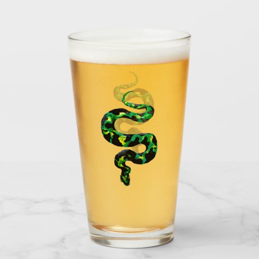 Grüne Schlange Glas (Vorne (Gefüllt))