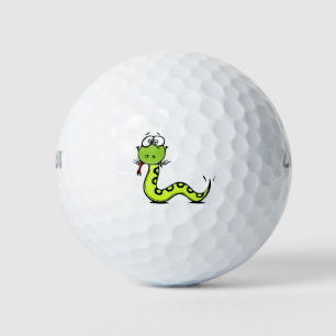 Grüne Schlange Golfball