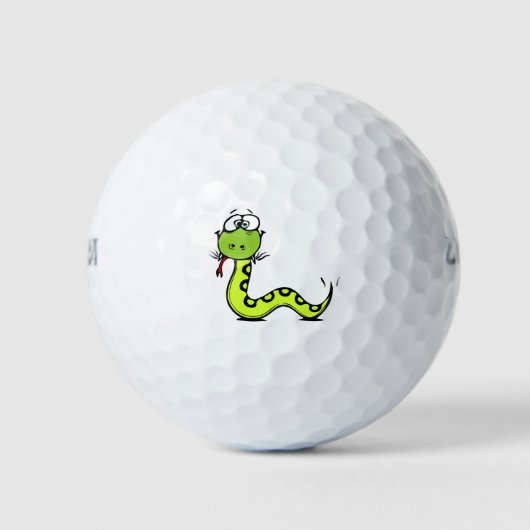 Grüne Schlange Golfball (Vorderseite)