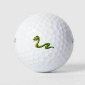 Grüne Schlange Golfball (Vorderseite)
