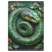 Grüne Schlange Klemmbrett (Rückseite)