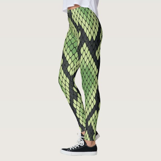 Grüne Schlange Leggings (Links)