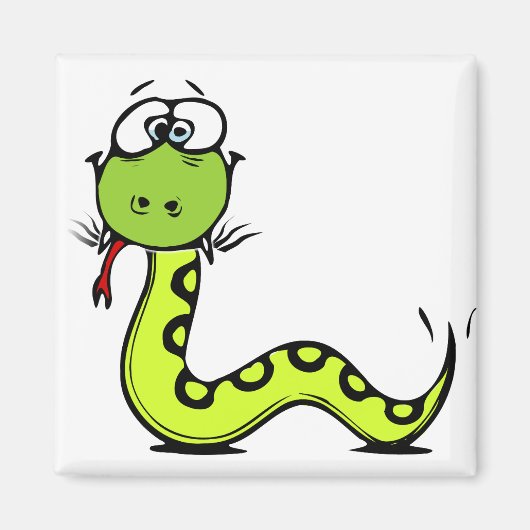 Grüne Schlange Magnet (Vorne)