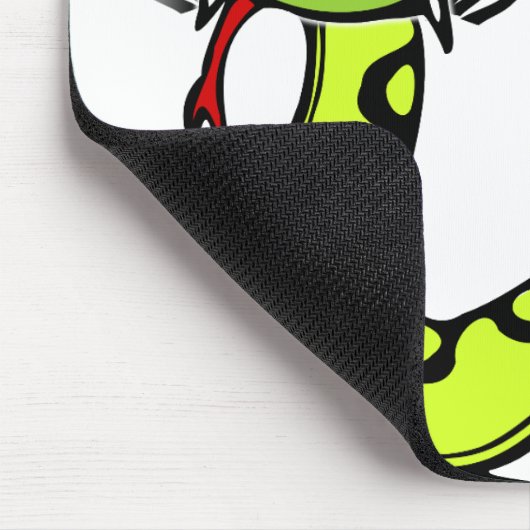 Grüne Schlange Mousepad (Ecke)