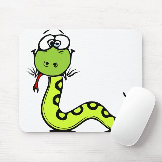 Grüne Schlange Mousepad (Mit Mouse)
