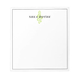 Grüne Schlange Notizblock