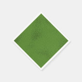 Grüne Schlange Skin Textur Serviette (Ecke)