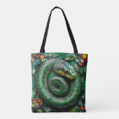 Grüne Schlange Tasche (Rückseite)