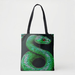 Grüne Schlange Tasche