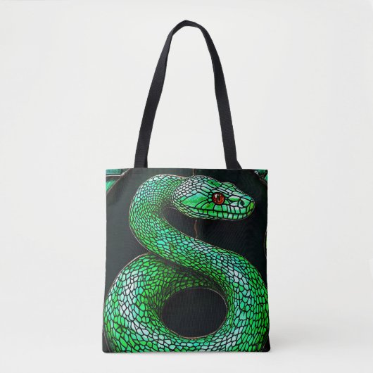 Grüne Schlange Tasche (Vorderseite)