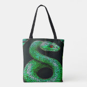 Grüne Schlange Tasche (Rückseite)