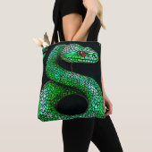 Grüne Schlange Tasche (Von Nahem)