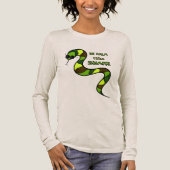 Grüne Schlange Tri-Blend Shirt (Vorderseite)