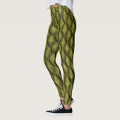 Grüne Schlangen-Skalen Leggings (Links)