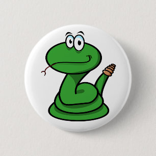 Grüne Schlangen-Taste Button