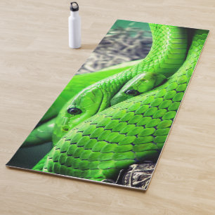 Grüne Schlangen Yogamatte