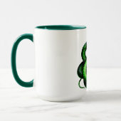 Grüne Schlangenkronen-Kaffeetasse Tasse (Links)