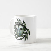 Grüne Schleiereule Kaffeetasse (Vorderseite Links)