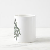 Grüne Schleiereule Kaffeetasse (Mittel)