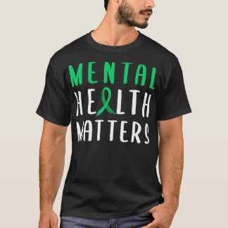Grüne Schleife über psychische Gesundheit T-Shirt