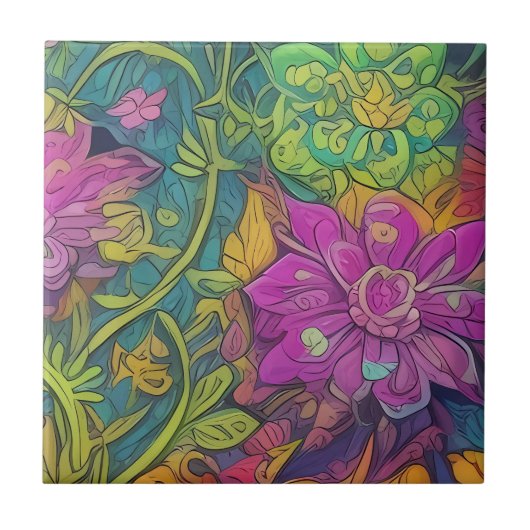 Grüne Schlichte Frosch-Keramik Sets Fliese (Vorderseite)