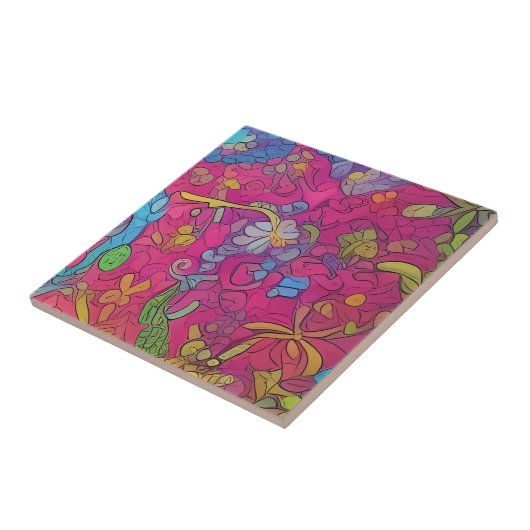 Grüne Schlichte Frosch-Keramik Sets Fliese (Seite)