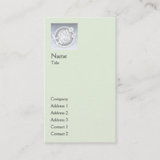 Grüne schlichte Vertikale - Geschäft Visitenkarte