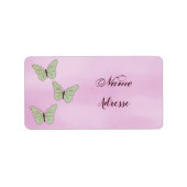 Grüne Schmetterlinge, Adressaufkleber (Vorne)