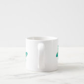 Grüne Schmetterlinge Espressotasse (Rückseite)