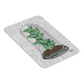 Grüne Schmetterlinge in Bell Jar 2 Magnet (Rechte Seite)