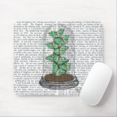 Grüne Schmetterlinge in Bell Jar 2 Mousepad (Mit Mouse)