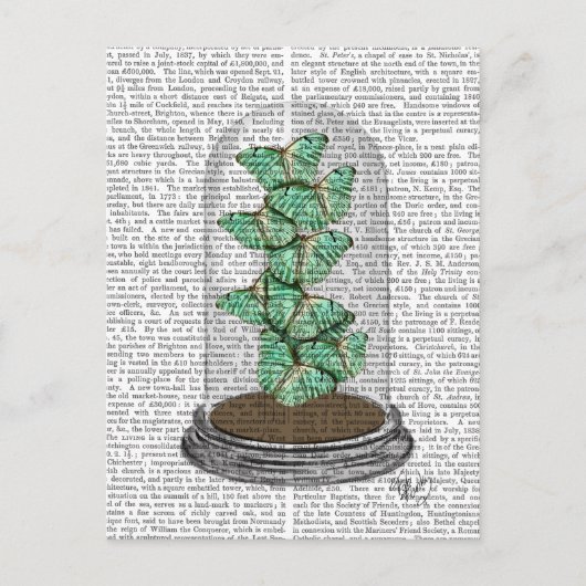 Grüne Schmetterlinge in Bell Jar 2 Postkarte (Vorderseite)