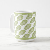 Grüne Schmetterlinge Kaffeepause Tasse (Vorderseite Links)
