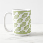 Grüne Schmetterlinge Kaffeepause Tasse (Links)