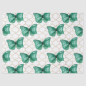 Grüne Schmetterlinge Seidenpapier (Vorderseite)