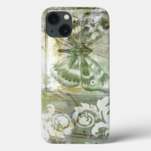 Grüne Schmetterlings-Einfügung mit Ironwork-Tor Case-Mate iPhone Hülle
