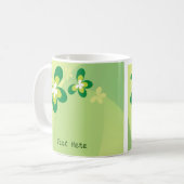 Grüne Schmetterlings-Tasse Kaffeetasse (Vorderseite Links)