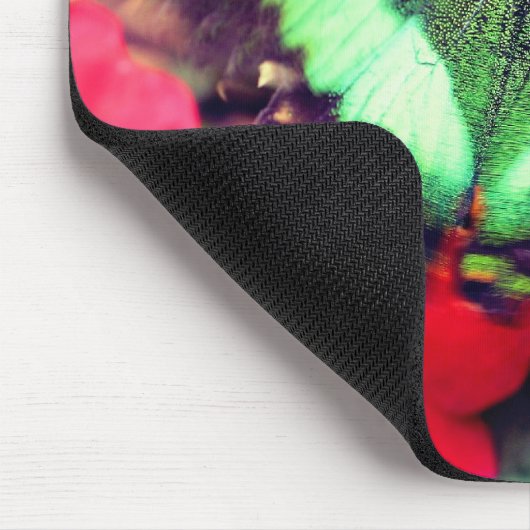 Grüne Schmetterlingsart Mousepad (Ecke)
